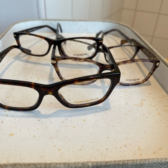 4 eyeglass frames 2-Coach 1-Tory Burch, one Burberry - Picture 10 of 10
